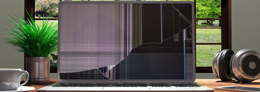 Gebrochener Bildschirm im Laptop – was tun?